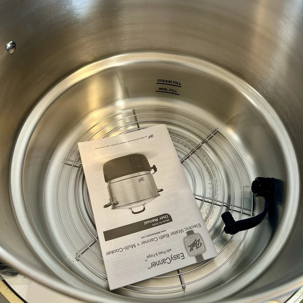 Ball EasyCanner Electric Water Bath Canner, 21-Quart Capacity Stainless Steel